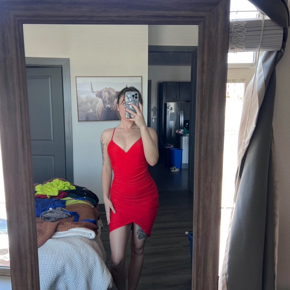 Elegant Red Women's Dress